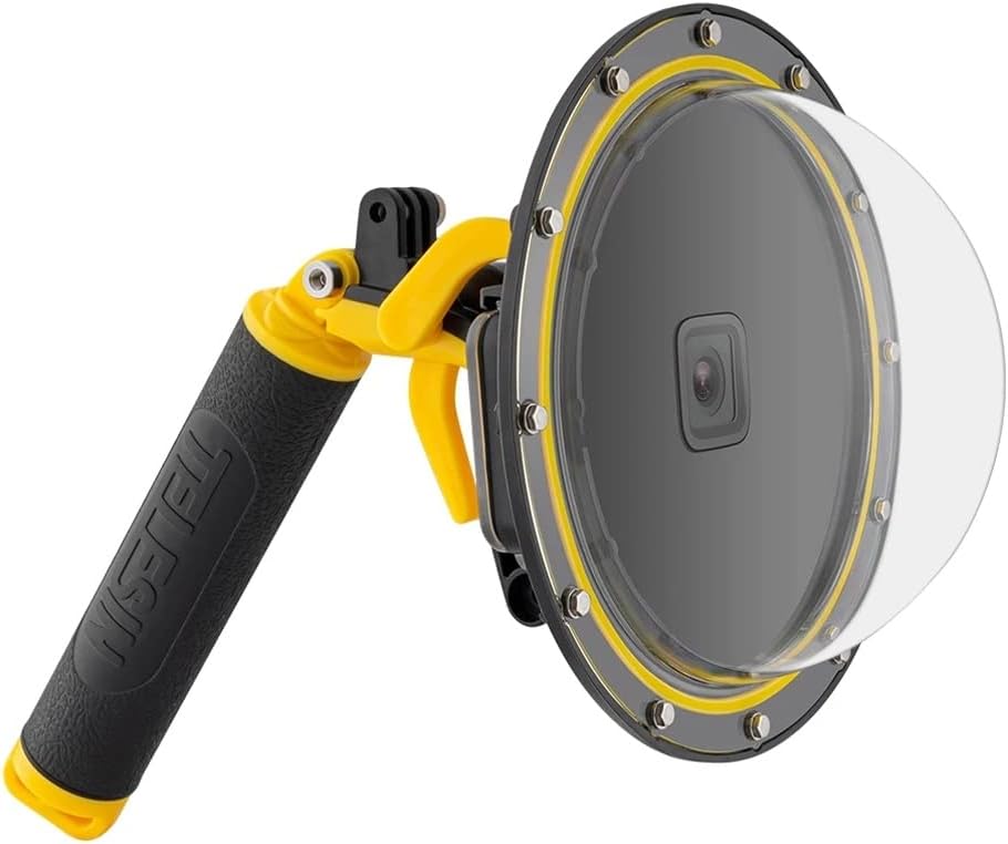 Dome Port for GoPro Hero 7 6 5 Black, Underwater Dive Camera Dome Port with Waterproof Housing Case Trigger Floating Hand Grip Waterproof 98ft/30m for Go Pro Accessories