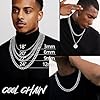 PROSTEEL Curb Chain 6mm Necklace Mens 22inch Chunky HipHop Stainless Steel Cuban Link Chain #4