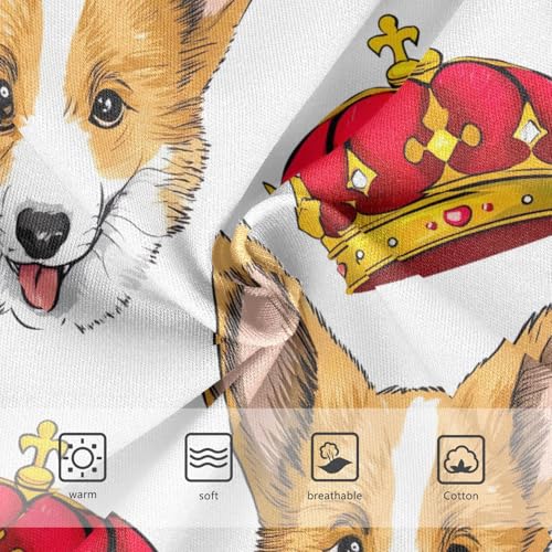 Joisal Cotton Toddler Girls Underwear Dog Red Gold Royal Crown Girl Panties Cute Flower Briefs Undies Kids 2t3