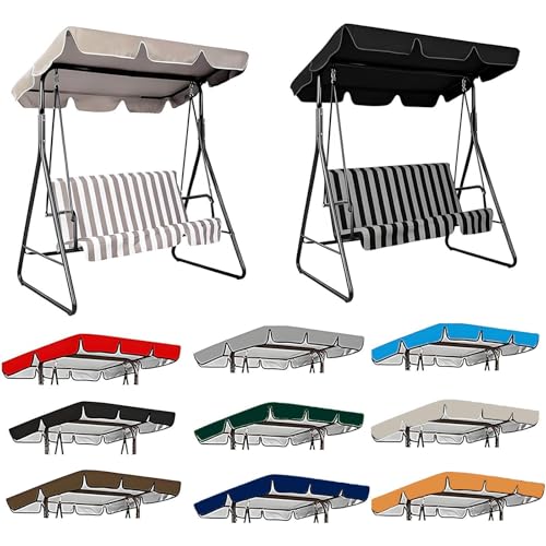 Cubierta de toldo para columpio impermeable que soluciona filtraciones 7