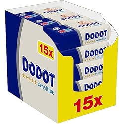 Toallitas Dodot Aqua Pure El Corte Ingles Dodot Toallitas Sensitive para Bebé, Óptima Protección para la Piel de Dodot, 810 Toallitas, 15 Paquete (15x54)