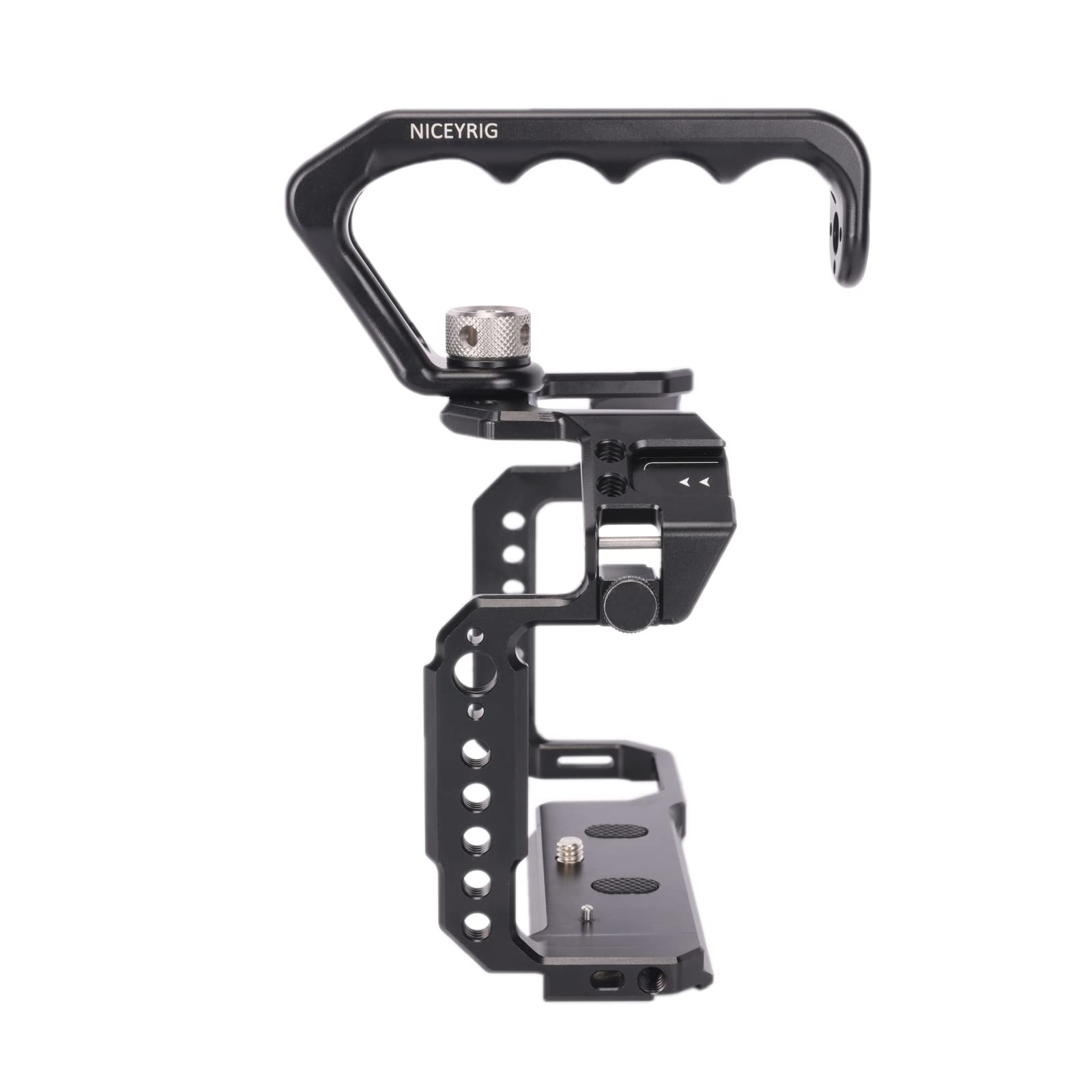NICEYRIG R5 R5 C R6 Käfig-Set für spiegellose Canon Kamera mit Tragegriff Oben und verschiedenen Erweiterungsschnittstellen, Käfig aus Aluminiumlegierung für Canon R6 spiegellose Kamera-538