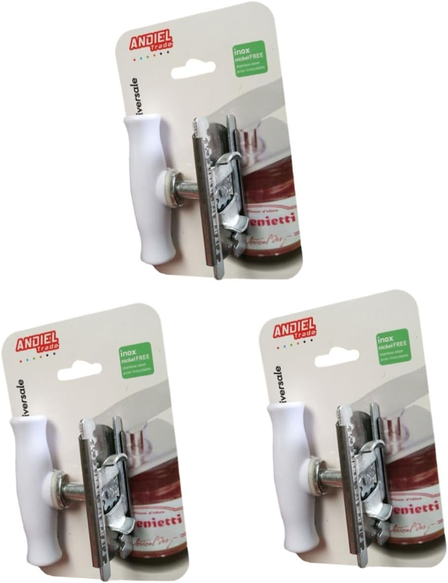 3pcs Multifunctional Stainless Steel Can Opener Comfortable to Hold Lid Lifter for Jars and Bottles Kitchen Tool for Home Restaurant and Hotel Use