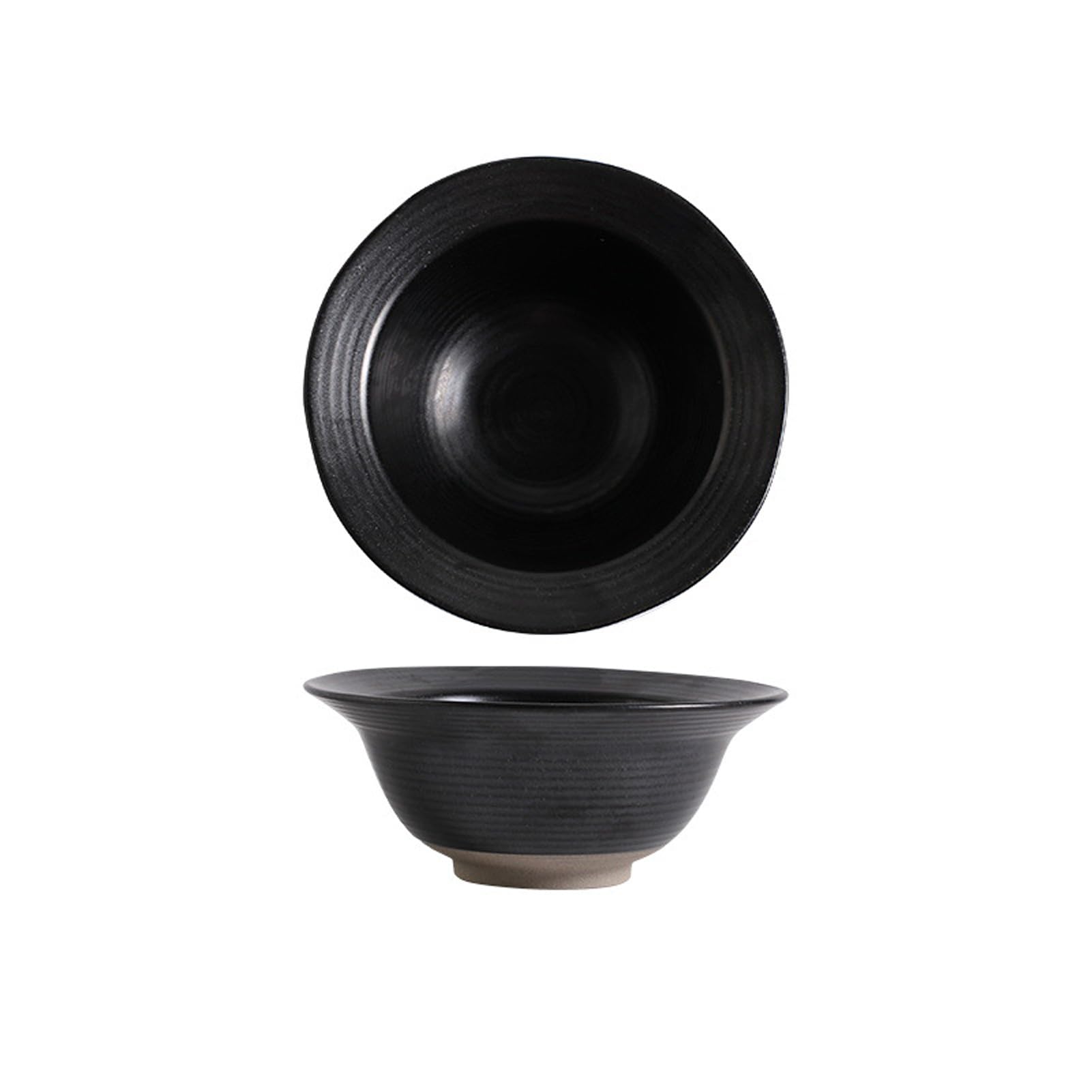 Japanisches Ramenschüssel-Set aus Keramik, 4 Stück, 450 ml, mikrowellengeeignet, kreatives Geschenk für Obst, Salat, Gemüse, Nudeln, Retro-Suppen- und Müslischalen