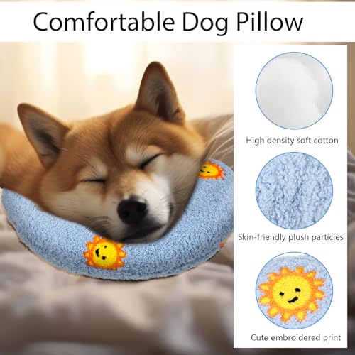 Larrel Beruhigungskissen für Hunde, 22 * 26cm Angstlinderungskissen für Hunde Superweicher Hochdichtes Beruhigungskissen katzenminze Kissen zum Schlafen Ausruhen zur Gelenkentlastung für Hunde Katzen