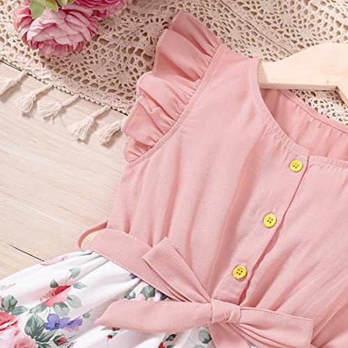 Image of Toddler Girls Tutu Dresses Cute Casual Short Sleeve Dress for Summer Daily Home School Party 2-8T