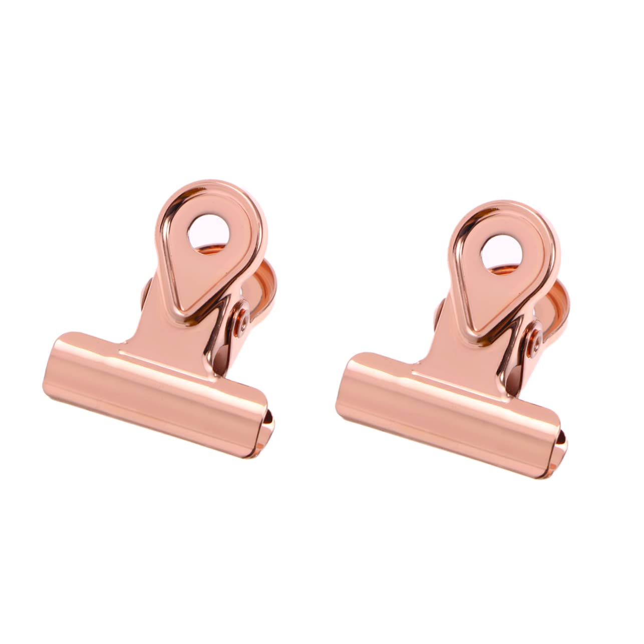 Lurrose 45pezzi Clip Hinge Fermacarte Rame Per e Casa Per Documenti e Colori Rosa e Opaco