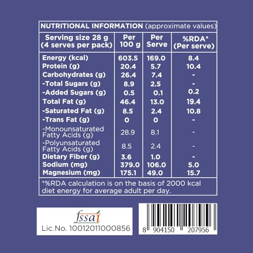 Image of Nutty Gritties Premium Jumbo Size Southern Pepper Cashew Nuts 240g, Natural Flavoured Whole Cashew | W240 | Zero Breakage | Resealable Pouch | Each Pouch 40g | Pack of 6