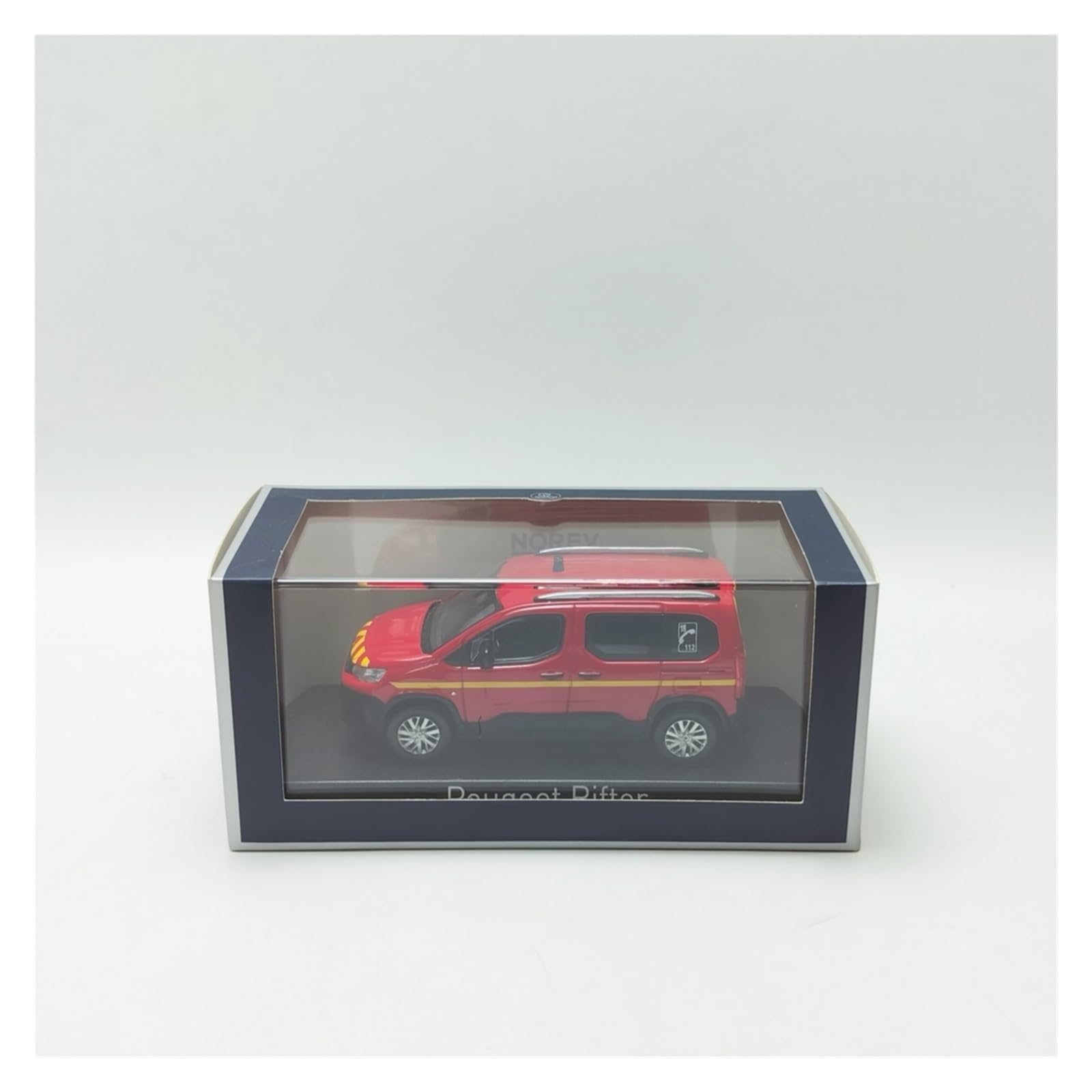 Modello Auto Metallo Scala Replica 1 43 ​​​​per Peugeot Rifter 2019 Modello Di Camion Dei Pompieri In Lega Espositore Da Collezione Souvenir Hobby Veicoli Giochi Set