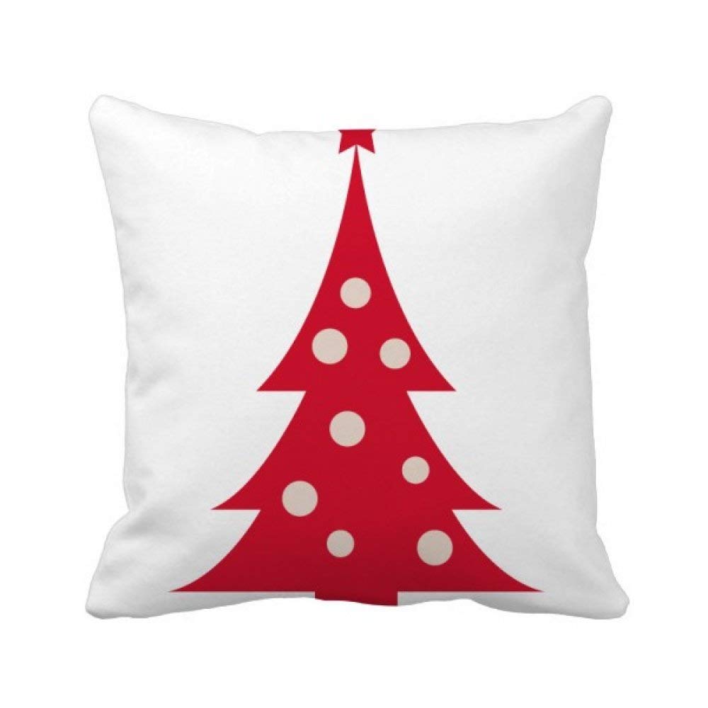 Housse de coussin Noël rouge et motif sapin pour réchauffer l'ambiance du salon
