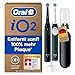 Produktbild Oral-B iO Series 2 Elektrische Zahnbürste, Electric Toothbrush, DUO Pack, 2. Handstück, 3 Putzmodi für Zahnpflege, Reise-Etui, Aufsteckbürsten-Etui, Designed by Braun, Night Black, Forest Green