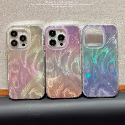 Coque iPhone 16 Pro dégradé laser argent anti-choc