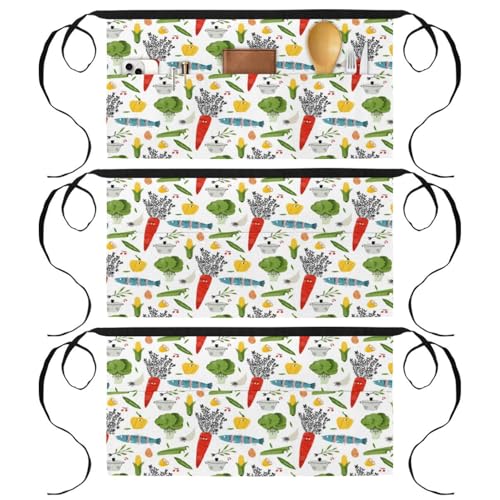 Demi-tablier pour cuisine et pâtisserie parfait pour le nettoyage