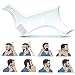 Beard Shaper Template Shaping Tool,Kucheed Premium Quality Template Shaping for Goatee Mustache Sideburns Facial Hair Trimming Grooming Guide for Men Jaw Cheek Neck Line Symmetric Curve