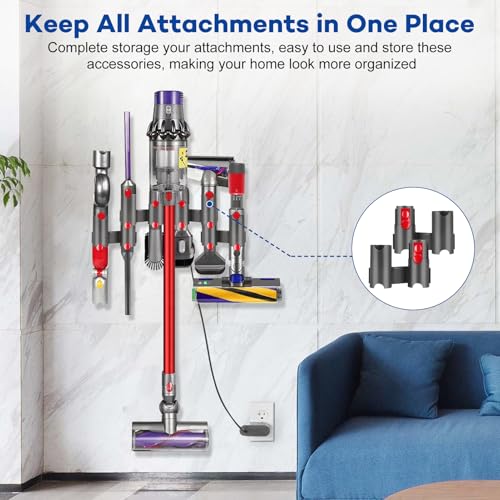 Image of 2PCS Brush Stand Holder Suction Nozzle Head Storage Bracket for Dyson V7 V8 V10 V11 V12 V15 Outsize Cordless Stick Vacuum Cleaner Replacement