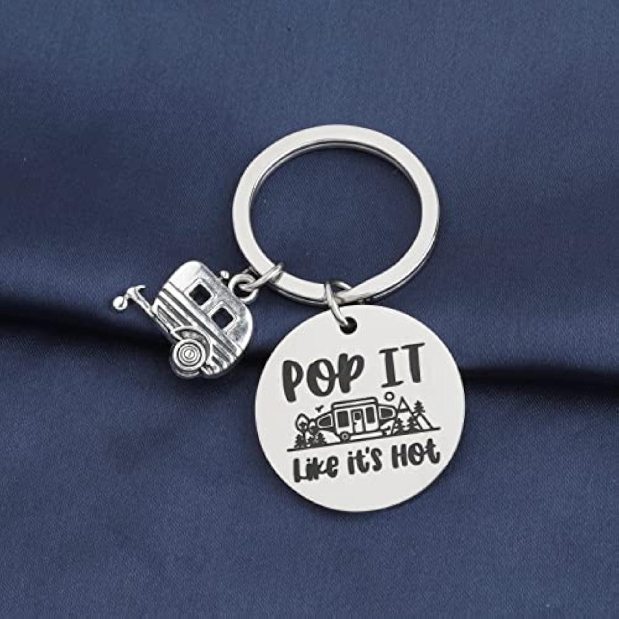 RV Camping Keychain for Camper Lovers