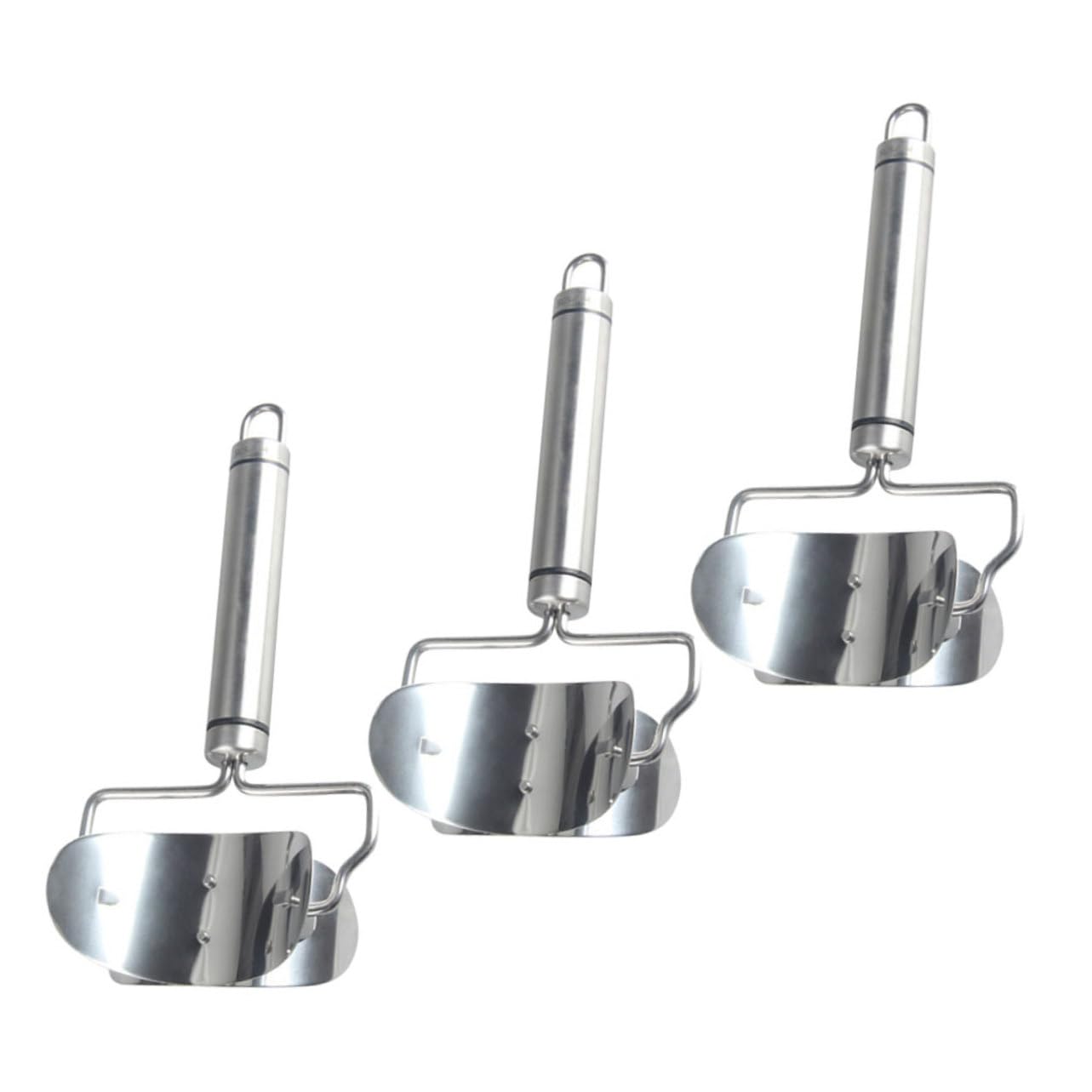 Ciieeo 3pcs Dumpling Skin Cutter Wood Handle Efficient Kitchen Dumpling Wrapper Tool Home Molding Molds for Dumpling Skin Making Sturdy and Reliable Essential for Family Gatherings