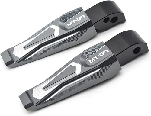 Miniatura 5 de Reposapiés CNC motocicleta Reposapiés Pedales Pedales Reposapiés Traseros Estriberas resto para Yam & aha MT-07 MT07 Mt 07 FZ07 FZ 07 2014 2015 2016