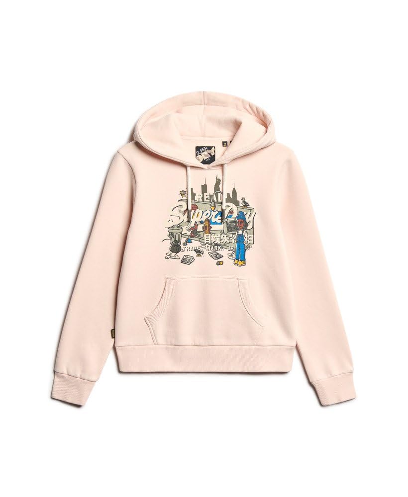 Superdry Sweat à capuche New York pour femme avec imprimé graphique