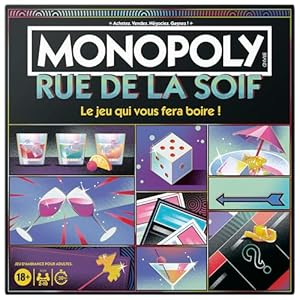 Jeu de Boisson Monopoly Rue de la Soif, Édition pour Adultes
