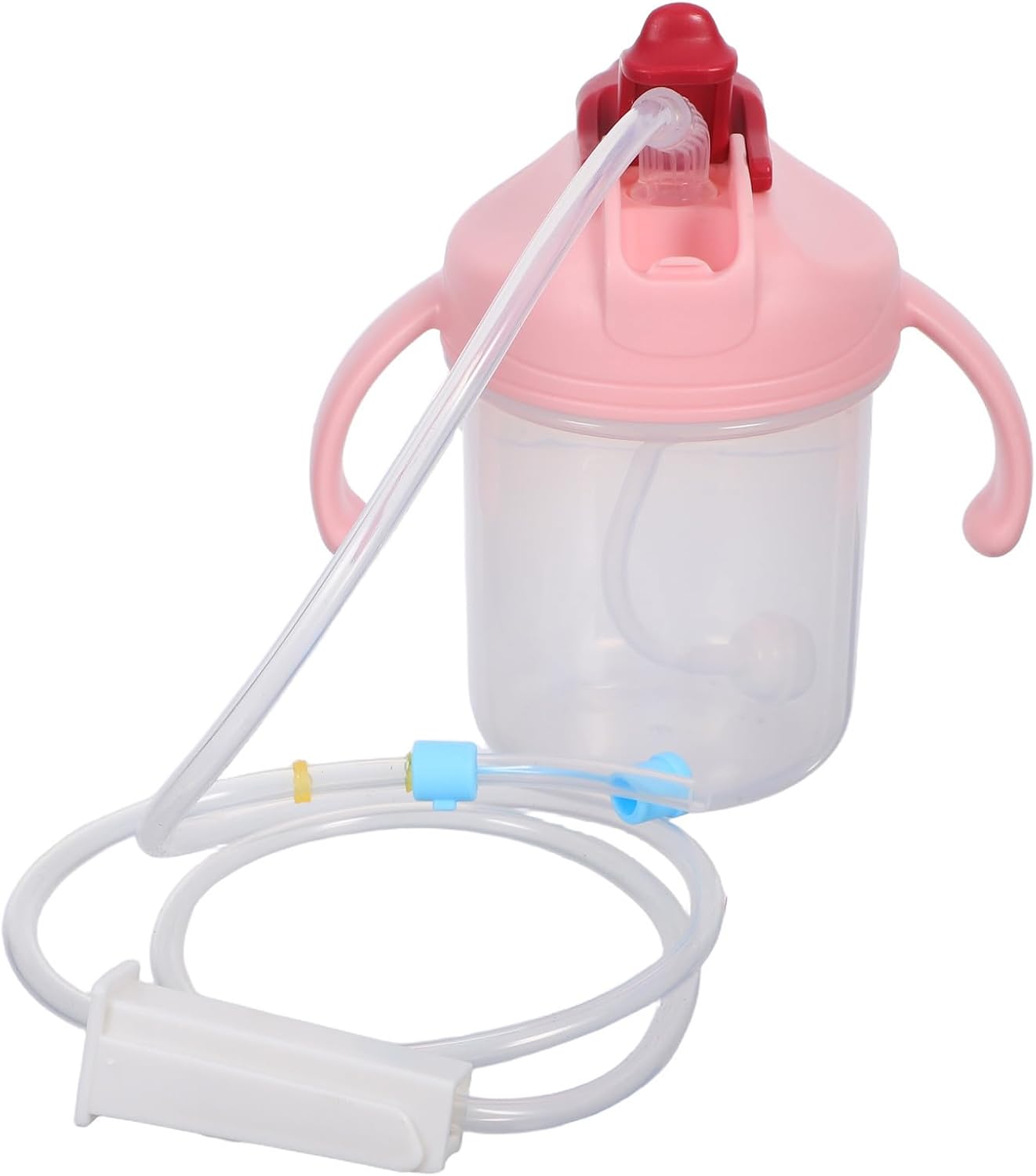300ml Adult Sippy Cup for Elderly and Postpartum Mothers with Easy to Hold Handle and Leakproof Technology, Silicone and Pp Material Nursing Mug for Soup and Water