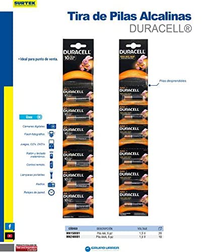 El mejor review de Pilas Duracell AAA favoritos de las personas. 24 Imagen adicional