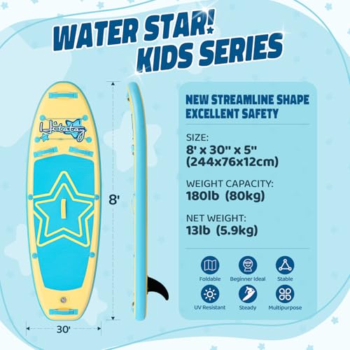 Stand Up Paddle Board im Set für Jugendliche & Kinder SUP Board Set inkl. Komplettes Zubehör, 75kg/80kg/120kg Kids SUP-Board Aufblasbar