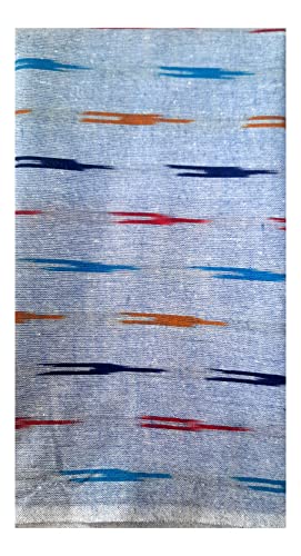 Image of Cotton Pochampally ikat unstitched blouse, Kurthi, long frock fabric material for women (1 meter, 2 meters & 3 meters)