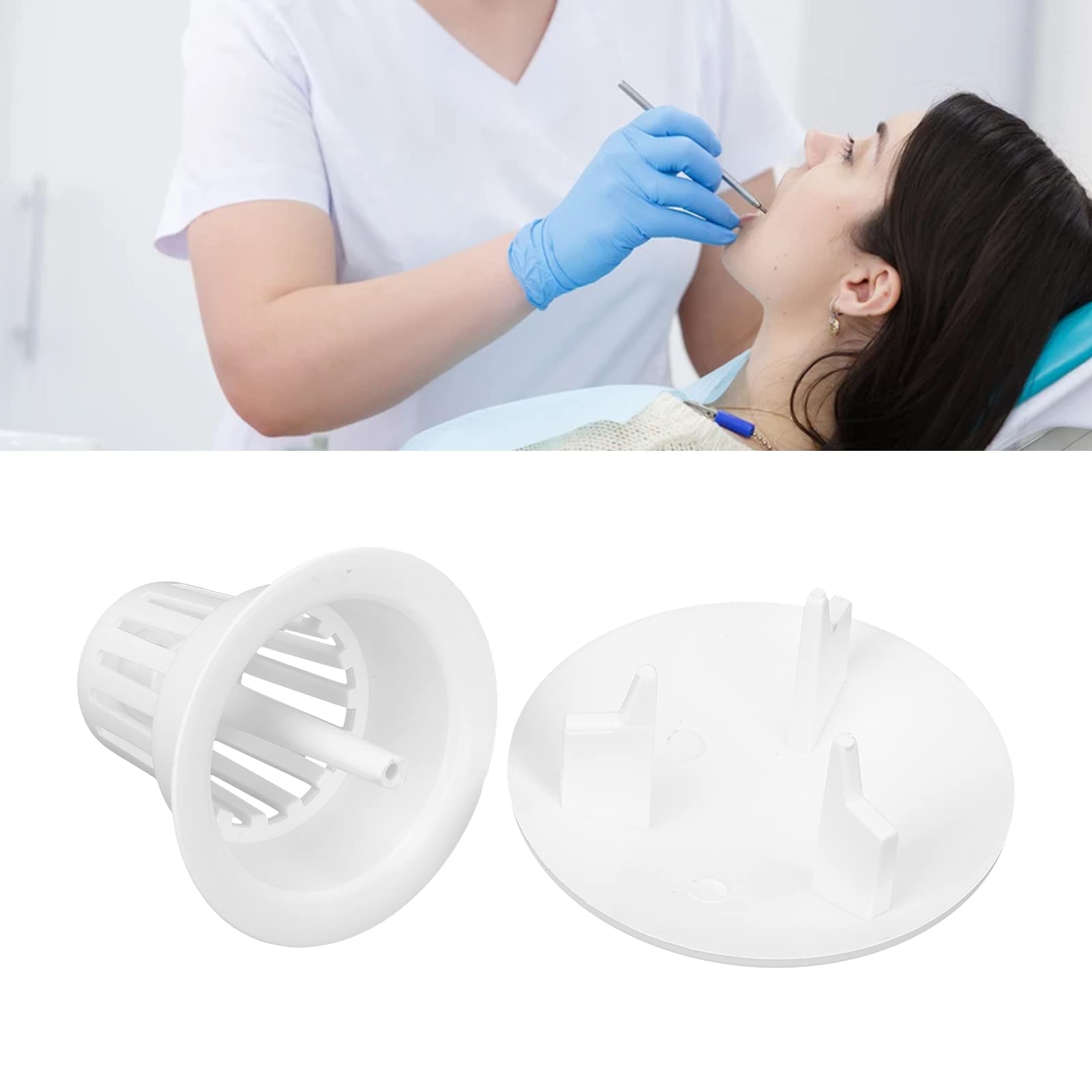 Voluxe Filtro a Rete per sputacchiera Dentale, Schermo filtrante per Poltrona odontoiatrica Non tossico per Dentista per Ospedale odontoiatrico per Uomini Donne per cliniche odontoiatriche(Lungo)