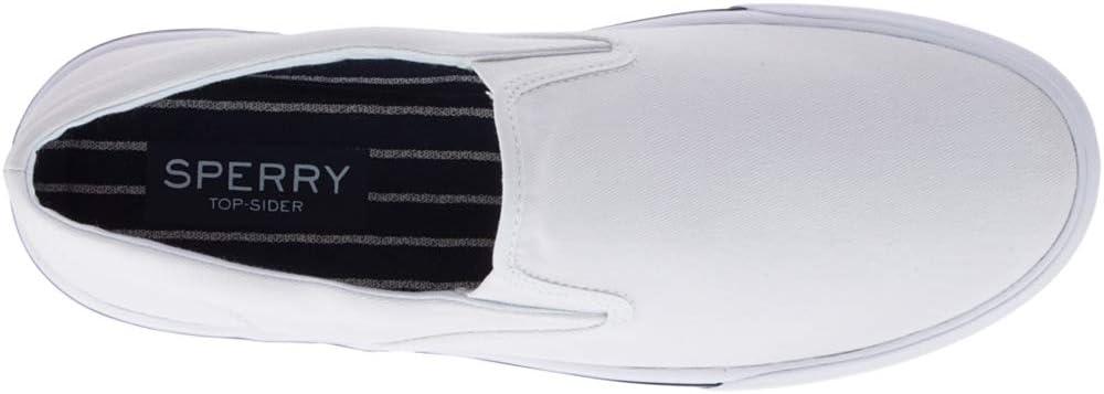 SPERRY Men's Striper II Slip-on Sneaker 12 Sw White