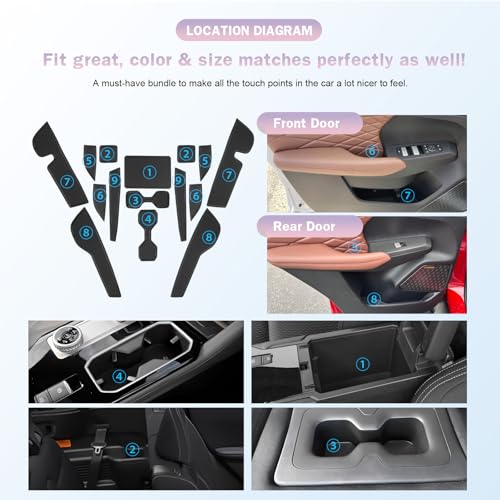 Accesorios para Mitsubishi Outlander 2025 - Tapetes para portavasos y consola miniatura 5