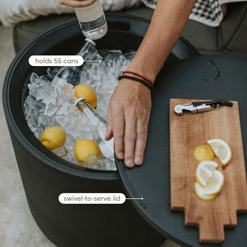 Image of Veradek Kona Cooler Side Table - Outdoor Cooler Table and Ice Chest