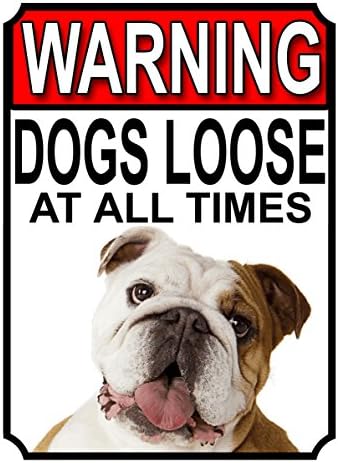 ALL BREEDS - BEWARE DOGS LOOSE AT ALL TIMES METAL SIGN GERMAN SHEPHERD 200MM X 150MM (998H1)