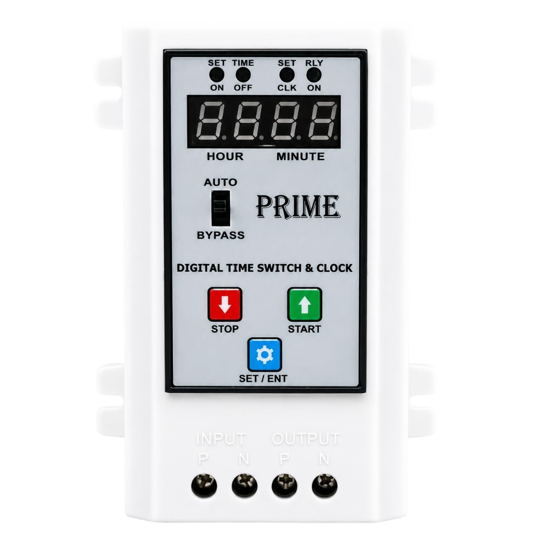 Prime Digital Time Switch and Clock for 0.5HP/1HP Motor Pump, Automatic Solar Panel Cleaning, Street Light, Glow Sign Board, Auto ON/Off, 10 Programs/Day-image-31