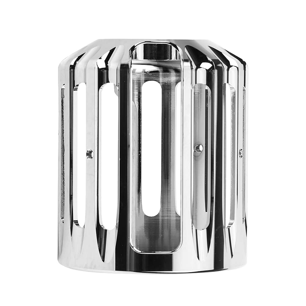 Coperchio del filtro dell’olio in alluminio CNC per moto, coperchio universale per filtro dell’olio, design a taglio profondo con finitura cromata, coperchio riutilizzabile in lega
