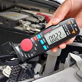 BSIDE DC Current Clamp Meter True RMS 6000 Counts Digital Multimeter Amp Continuity Ohm Hz Live Check V-Alert Voltage Tester with Back Clip