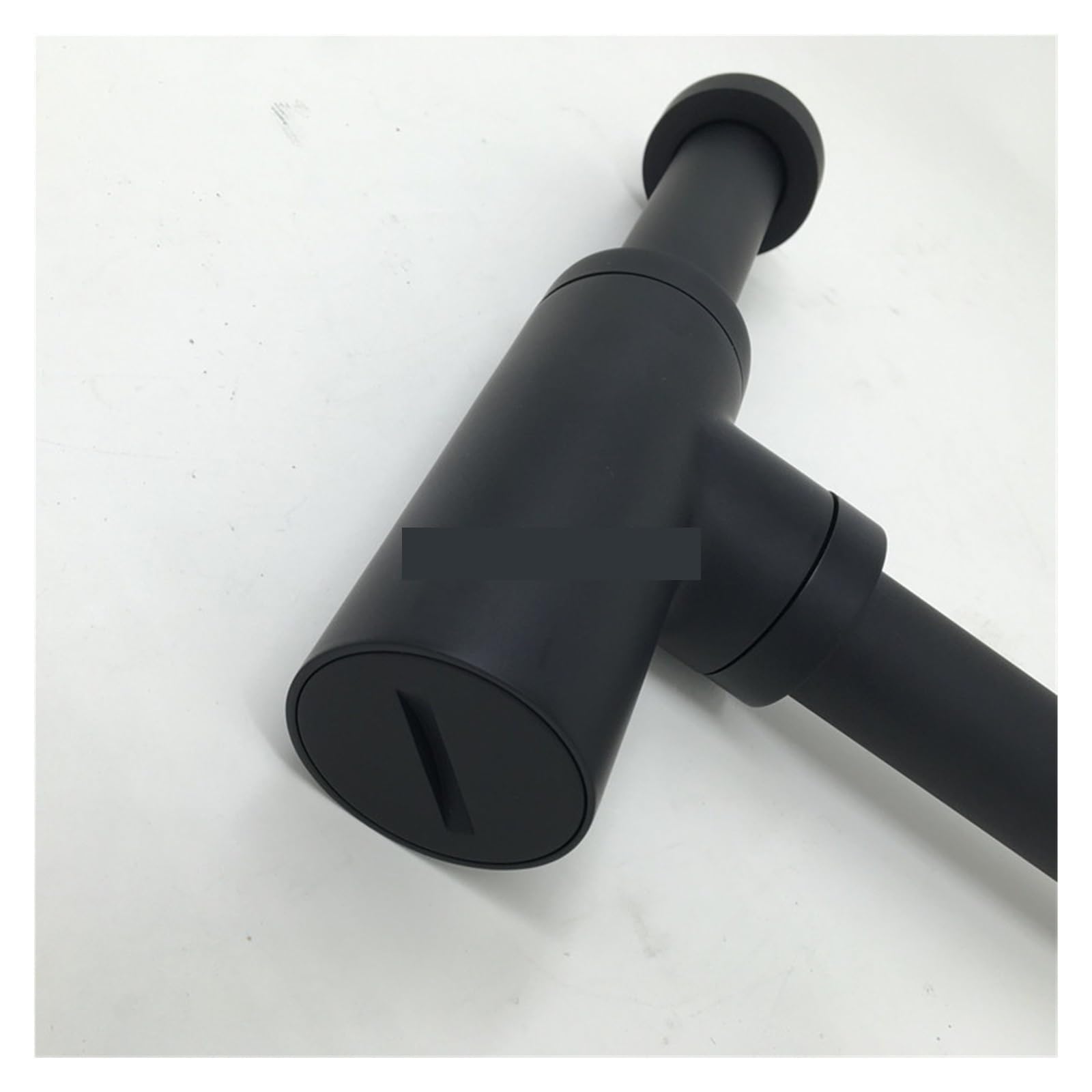 RAHBI Luksusowy matowy czarny mosiądz Euro Umywalka Butelka Hydraulika Rura do mycia Łazienka Syfon Syfon w nowoczesnym stylu leisurely (Color : Matt Black)