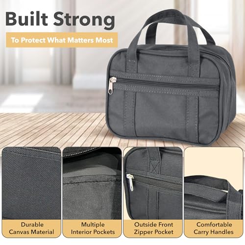 Durable Canvas Scripture Carrying Case | Protective Holder & Organizer for LDS Quad or Triple Combination | Book Bag for Scriptures2