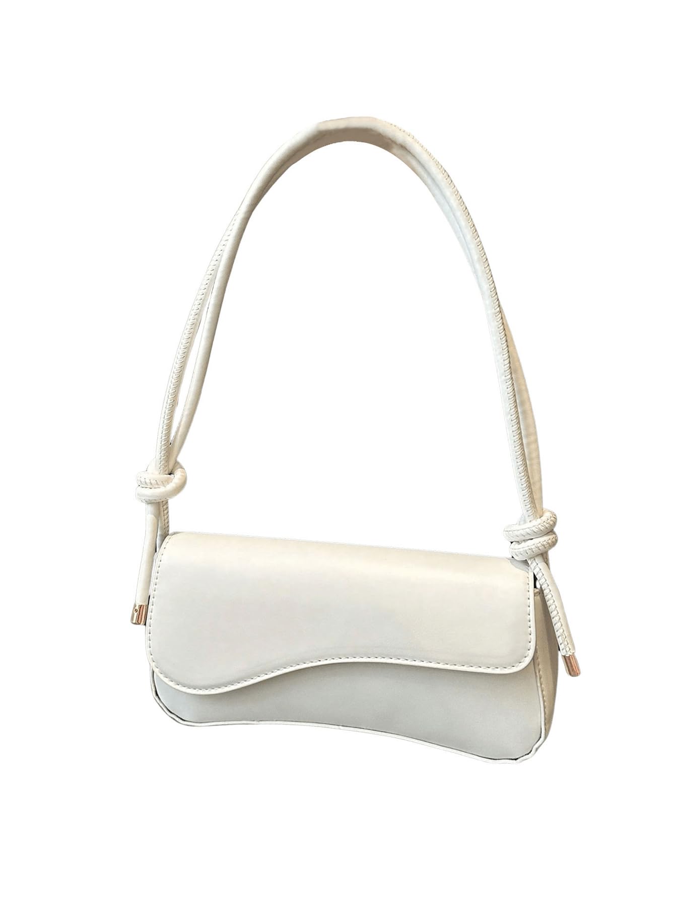 SweatyRocks Women's Asymmetrical Flap Shoulder Bag Adjustable Knot Strap Top Handle Purses