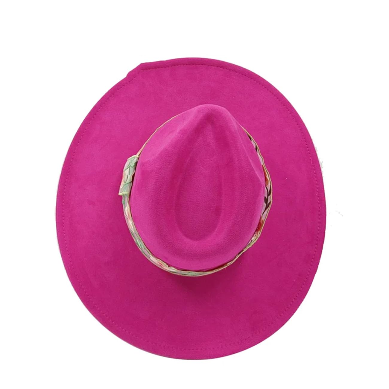 Decal Suede Hat 9.5Cm Wide Brim Fedora Cappelli Uomo E Donna Autunno Inverno Jazz Cap Classic Suede Fedoras Sombrero