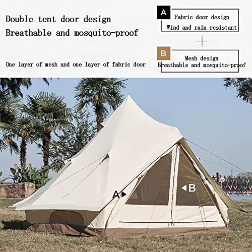 Carpa Pirámide de Lona, Familiar, Impermeable y Cortaviento miniatura 3