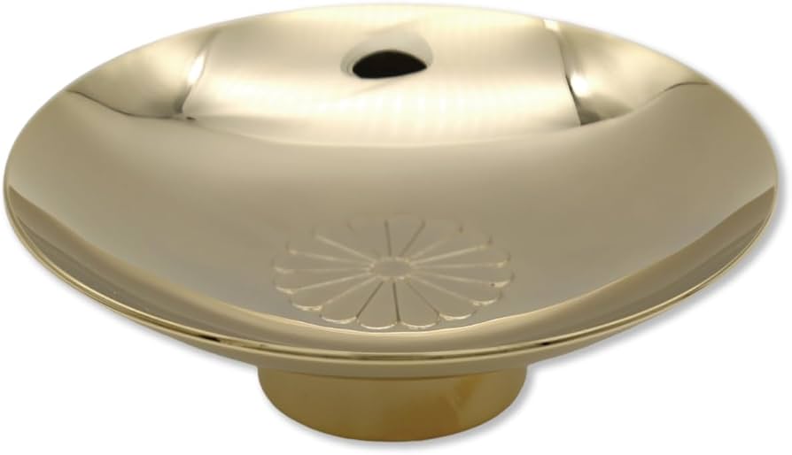 Amazon.co.jp: 金杯 金 24GKP 飾り台付き 盃 菊 記念品 縁起物 酒器