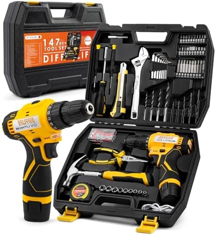 best gifts for dad 12V drill kit front view
