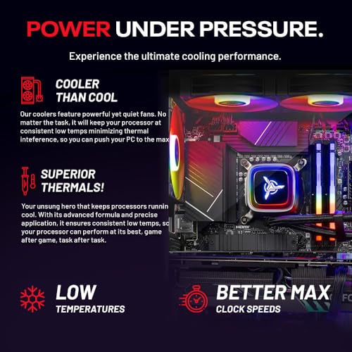 Image of Skytech Gaming King 95 Gaming PC, AMD Ryzen 7 7800X3D 4.2GHz, AMD RX 9070XT 16GB VRAM, 1TB Gen4 NVMe SSD, 24GB DDR5 RAM 6000, 850W Gold ATX 3 PSU, 360 ARGB AIO, WI-FI 5, Windows 11, Desktop