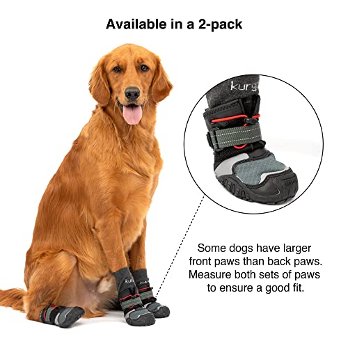 Kurgo-Blaze-Cross-Dog-Shoes-Winter-Boots-for-Dogs-All-Season-Paw-Protectors-for-Hot-Pavement-and-Snow-Water-Resistant-Reflective-No-Slip-Includes-2-Shoes-Chili-RedBlack-XL Kurgo Blaze Cross Dog Shoes Winter Boots for Dogs All Season Paw Protectors for Hot Pavement and Snow Water Resistant Reflective No Slip Includes 2 Shoes Chili RedBlack XL