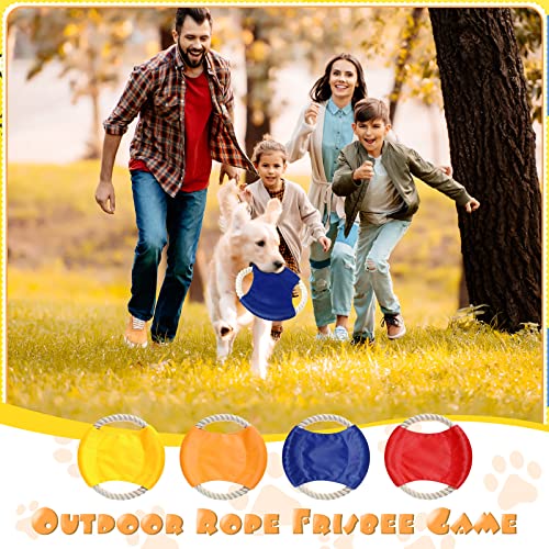 12 Pcs Flying Disc Dog Rope Toys Dog Training Toy Assortment Puppy Rope Toy Cotton Rope Dog Flying Discs Anti Bite Chew Soft For Large Medium Small Breeds Pet Training Throwing Playing #TOP3