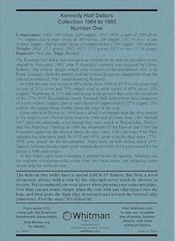 Kennedy Half Dollars Folder 1964-1985 (Official Whitman Coin Folder)