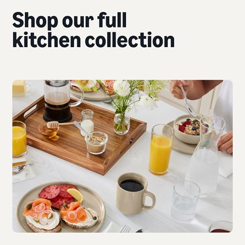 Amazon Basics Glazed Stoneware Serving Bowls, 3-Piece Set, Dishwasher-Safe, Microwave and Freezer-Safe, Nest for Space-Saving, Linen Gray by Amazon Basics - Used condition - Image 7
