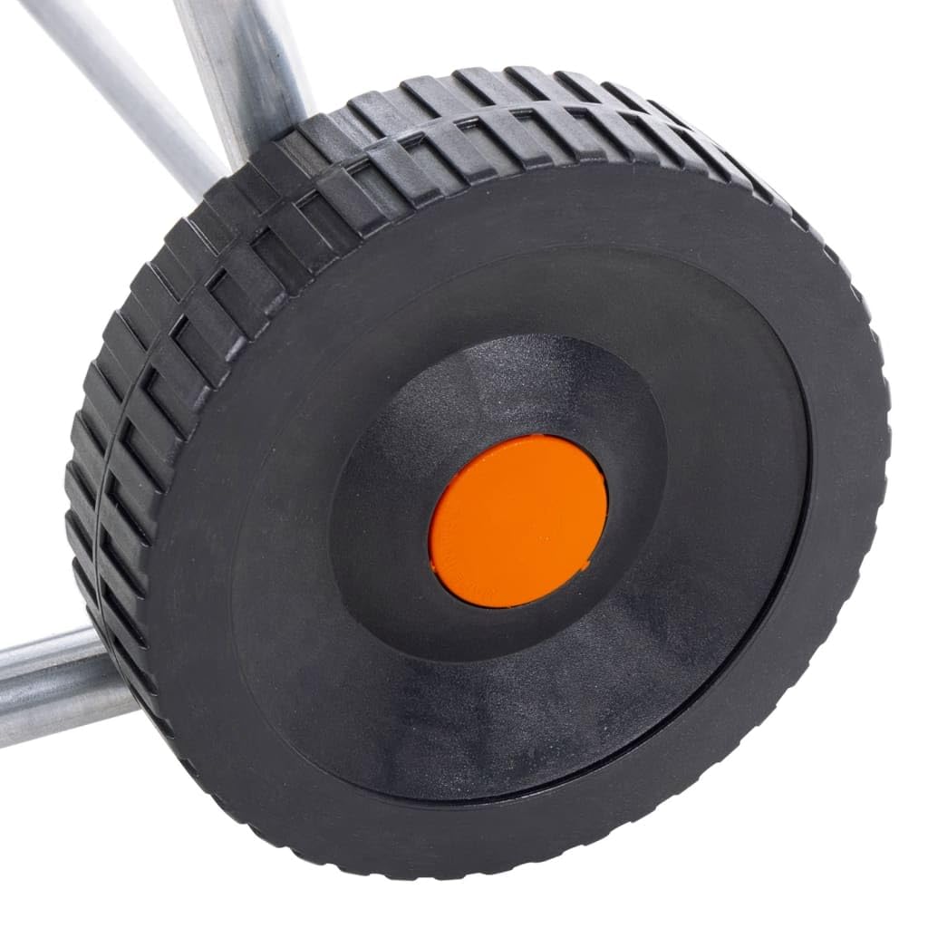 vidaXL Chariot pour enrouleur de tuyau de 80 m 1/2" ou 50 m 3/4" acier, enrouleur de tuyau d’eau, chariot de tuyau avec roues, enrouleur de tuyau sur roues