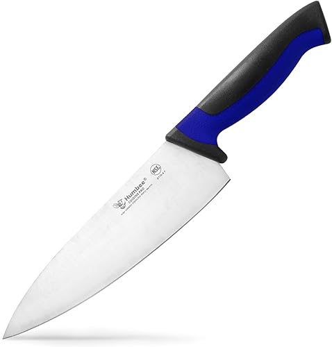 Miniatura 34 de Cuchillo de chef de 10 pulgadas, hoja de acero inoxidable de alto carbono certificada NSF – Mango ergonómico codificado por colores, cuchillo de